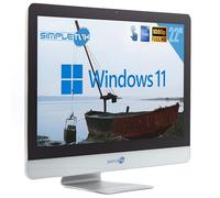 SIMPLETEK Écran tactile tout-en-un | 22" Full HD Core i7 2600S 2,8 GHz Windows 11 Pro | 8 Go RAM SSD 960 Go | Webcam écran tactile haut-parleur interne + souris et clavier sans fil | Ordinateur