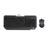 SIMPLETEK - Kit Combo Gaming - Clavier rétroéclairé et souris optique de haute précision - Disposition AZERTY BE (Belgique) - Connexion USB filaire - Modèle 11684