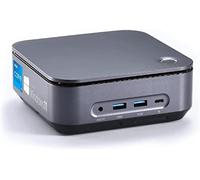 SIMPLETEK Mini PC Core i5 1135G7 jusqu'à 4,20 GHz Windows 11 | 32 Go RAM DDR4 240 Go M.2 + 2 To SSD | WiFi + BT HDMI + DP + TypeC + Lecteur d'empreintes digitales pour ordinateur de bureau fixe +
