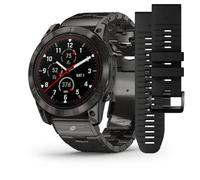 SIMPLETEK - Montre connectée multisport GPS titane saphir édition solaire | Écran 1,4" 3000 nits, cardiofréquencemètre GPS, charge solaire, titane 51 mm, cartes topographiques, mémoire interne 32 Go