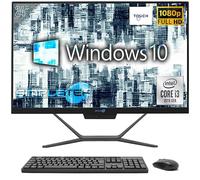 SIMPLETEK - Ordinateur tout-en-un 24" Full HD Touch Core i3 10th GEN | Windows 10 | 8 Go RAM - SSD 120 Go | Webcam 2K intégrée WiFi HDMI Série RS232