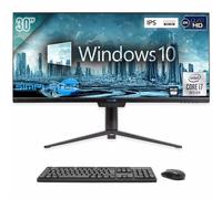 SIMPLETEK - Ordinateur Tout-en-Un 30" 2K IPS Core i7 10° Gen Windows 10 | 8 Go RAM SSD 240 Go | PC Tout-en-Un avec Webcam intégrée AiO Gaming