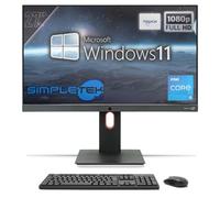 SIMPLETEK - Ordinateur Tout-en-Un Tactile 27" FHD Core i5 | Windows 11 Professionnel, 16 Go de RAM, 240 Go de SSD | PC Tactile avec Webcam intégrée