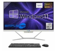 SIMPLETEK - PC All In One Touch | Intel Core i3 6° Gen | Windows 11 Pro | 16 Go RAM SSD 480 Go | Webcam 2K intégrée | Écran tactile | BT 5.2
