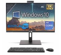 SIMPLETEK - PC Tout-en-Un 24" 2K 75 Hz Core i9 GTX 1660 6 Go GDDR6 | Windows 10 Pro | 16 Go RAM - 480 Go SSD | Ordinateur Tout-en-Un VESA Webcam intégrée