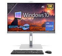 SIMPLETEK - PC Tout-en-Un 24" 2K 75 Hz Core i9 GTX 1660 6 Go GDDR6 | Windows 10 Pro 16 Go RAM et SSD 480 Go | Ordinateur Tout-en-Un VESA Webcam intégrée