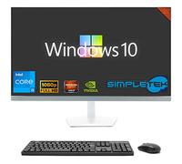 SIMPLETEK - PC tout-en-un 24" FHD 60 Hz Core i5 Windows 10 | Carte vidéo dédiée GTX1650 4 Go | 16 Go RAM SSD 2 To | Travail, Gaming