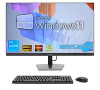 SIMPLETEK - PC tout-en-un 24" FHD 60Hz Core i3 Windows 11 | 8 Go RAM SSD 120 Go | Maison, travail