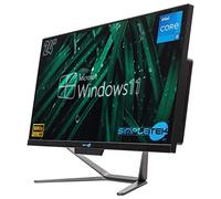 SIMPLETEK - PC tout-en-un 24" FHD avec processeur i5, 16 Go RAM, SSD 480 Go, Windows 11 Pro, webcam, WiFi5 pour la maison et le bureau