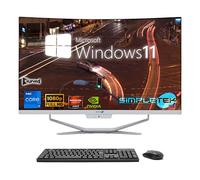 SIMPLETEK - PC tout-en-un 27" Courbe Core i7 Carte vidéo GTX1660 6 Go Windows 11 | 64 Go RAM SSD 4 To | Travail, Gaming
