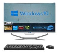 SIMPLETEK - PC tout-en-un incurvé 24" Core i5 Carte vidéo RX550 4 Go Windows 10 | 16 Go RAM SSD 960 Go | Travail, Gaming