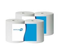 SIMPLETEK - Rouleau de papier milleusi - gaufré 2 plis pure cellulose | Haute absorption - Ecolabel | Lot de 8 rouleaux
