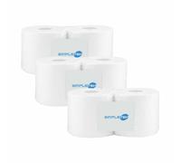 SIMPLETEK - Rouleau de papier Milleusi - Gaufré 2 Voiles Pure Cellulose | Haute Absorption - Respectueux de l'environnement | Lot de 6 rouleaux