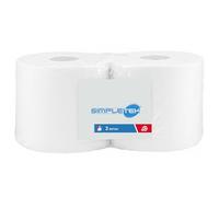 SIMPLETEK - Rouleau de papier Milleusi - gaufré double voile pur cellulose | 24 cm 1600 déchirures | Haute absorption - Ecolabel