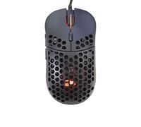 Simpletek Souris Gaming 10 000 DPI Capteur Instant A825 LED RGB Rainbow 7 touches avec câble noir noir noir sans fil HoneyComb