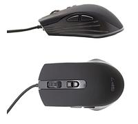 Simpletek Souris optique de Gaming ergonomique avec fil USB 7 touches programmables Capteur Instant A825 7200 DPI Switch | Noir Éclairage LED RGB eSports