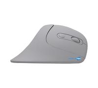 SIMPLETEK - Souris verticale ergonomique sans fil - Sans fil 2,4 GHz - DPI réglable jusqu'à 3200-6 boutons - Design blanc - Récepteur USB inclus