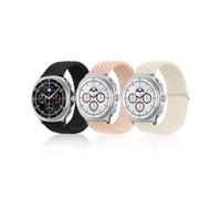 SimpleThings Bracelet en nylon tressé compatible avec Galaxy Watch 8/8 Classic, bracelet en tissu respirant pour Galaxy Watch 8 40 mm, 44 mm, 8 Classic 46 mm, pour homme et femme, entraînement