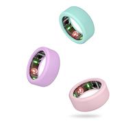 SimpleTings Smart Ring Protector Compatible avec Oura Ring Gen4 3/Ultrahuman/Ringcon/Samsung Galaxy Coque de protection (bleu + rose + violet, S : 6/7/8/9/10)