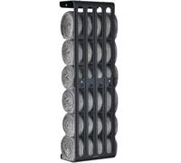 simpletome Serviette de Bain Porte Serviettes Hauteur Réglable Support Mural Salle De Bain Étagère Organisateur Acier Au Carbone (Noir Mat)