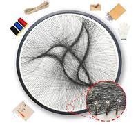 SimpleVibesXinPuwei String Art DIY Nautical Wall Art Unique Handmade Gift Tentacle, artisanat pour adultes, coffret artisanat pour femmes, décoration murale DIY avec toile encadrée (Humming Bird)