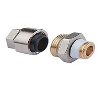 Raccord adaptateur Flamco Plus F13078 G 1/2 M x 1/2", pour tube noir, pour laiton nickelé