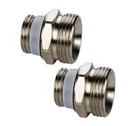 Simplex D5 ½" x ¾" Kit de raccordement Ni avec cône européen pour radiateurs avec vanne intégrée - Jeu D5 (2st) - F10391