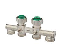 Simplex H Module 4 voies avec joints Eurocone, droit pour radiateur à robinetterie intégrée, raccord mâle G3/4" - F10059
