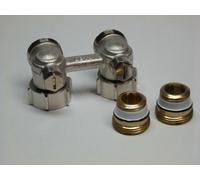 Simplex HB EXCLUSIV E1/50: Module de raccordement EQUERRE Exclusiv H BITUBE pour radiateur à robinetterie intégrée à raccord femelle Rp1/2" - F10012