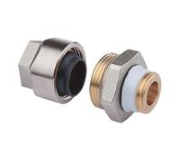 raccord adaptateur Flamco Plus F13080 G 3/4 M x 3/4", pour tube noir, pour laiton nickelé