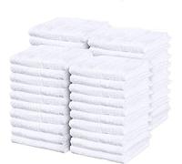 Simpli-Magic 79118 Lot de 60 Serviettes en Coton éponge Doux 35,6 x 43,2 cm Blanc