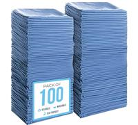 Simpli-Magic 79185 Lot de 100 Serviettes de Toilette Bleu 35,6 x 30,5 cm