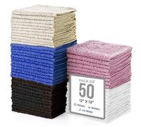 Simpli-Magic 79264 Lot de 60 Gants de Toilette en Coton, Taille : 30,5 x 30,5 cm, Multicolore