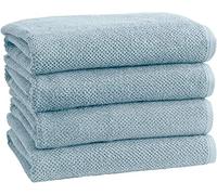 Simpli-Magic 79456 Popcorn Lot de 4 Serviettes de Bain texturées Bleu