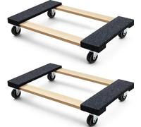 SIMPLI-MAGIC 79545 Lot de 2 roulettes pivotantes pour Meubles en Bois Dur Capacité 900 g 76,2 x 45,7 cm