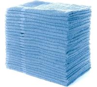 Simpli-Magic Lot de 12 essuie-Mains en Coton, 40,6 x 68,6 cm, Bleu