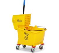 Simpli-Magic Seau à Franges Commercial avec essoreuse latérale, 36 litres, Jaune