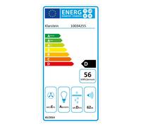 Hotte aspirante encastrable Klarstein Simplica - Extraction 400 m³/h - Eclairage LED - Inox argent