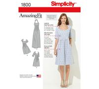 Simplicité 1800 Robes Patron De Couture Pour Femmes Tailles 10-18 & 20W-28W
