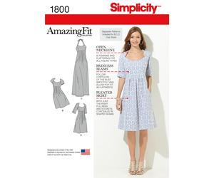 Simplicité 1800 Robes Patron De Couture Pour Femmes Tailles 10-18 & 20W-28W