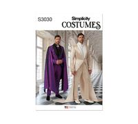 Simplicité 3030 Costumes Pour Hommes Patron De Couture Tailles 34-42 & 44-52