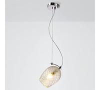 Simplicité Suspendue avec Ombre en Verre Transparent à la Main, Fermeture Cordon réglable Mini Plafond Suspendu pour lavabo îlot de Cuisine