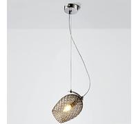 Simplicité Suspendue avec Ombre en Verre Transparent à la Main, Fermeture Cordon réglable Plafond Suspendu pour lavabo îlot de Cuisine