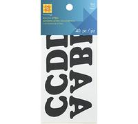 Simplicité thermocollant Lettres, Noir