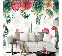Simplicité Tridimensionnel Plantes Fleurs Créativité Papier Peint 3d Moderne Soie Texturée Haut De Gamme IdéAl Pour Le Salon Et La Chambre à Coucher-200cm×140cm