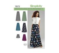 Simplicity 1069 Taille D5 4/6/8/10/30,5 cm Patrons de Jambe Large Pantalon ou Short et Patron de Couture Jupes en 2 Longueurs