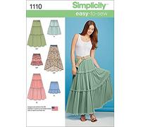 Simplicity 1110 Taille A 2 X -Small/XS/S/M/L/XL/2 x L cm Tailles Niveaux Patron de Couture Jupe avec Longueur Variations cm