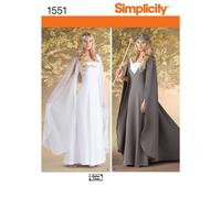 Simplicity 1551 Costume Princesse, Patron Couture Femme 8-14 & 16-24