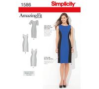 Simplicity Patron de Couture 1586 Taille AA Robe ajustée pour Femme