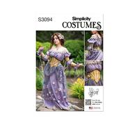 Simplicity 3094 Femmes Fantaisie Cosplay Costume Couture Motif Tailles 6-14 &